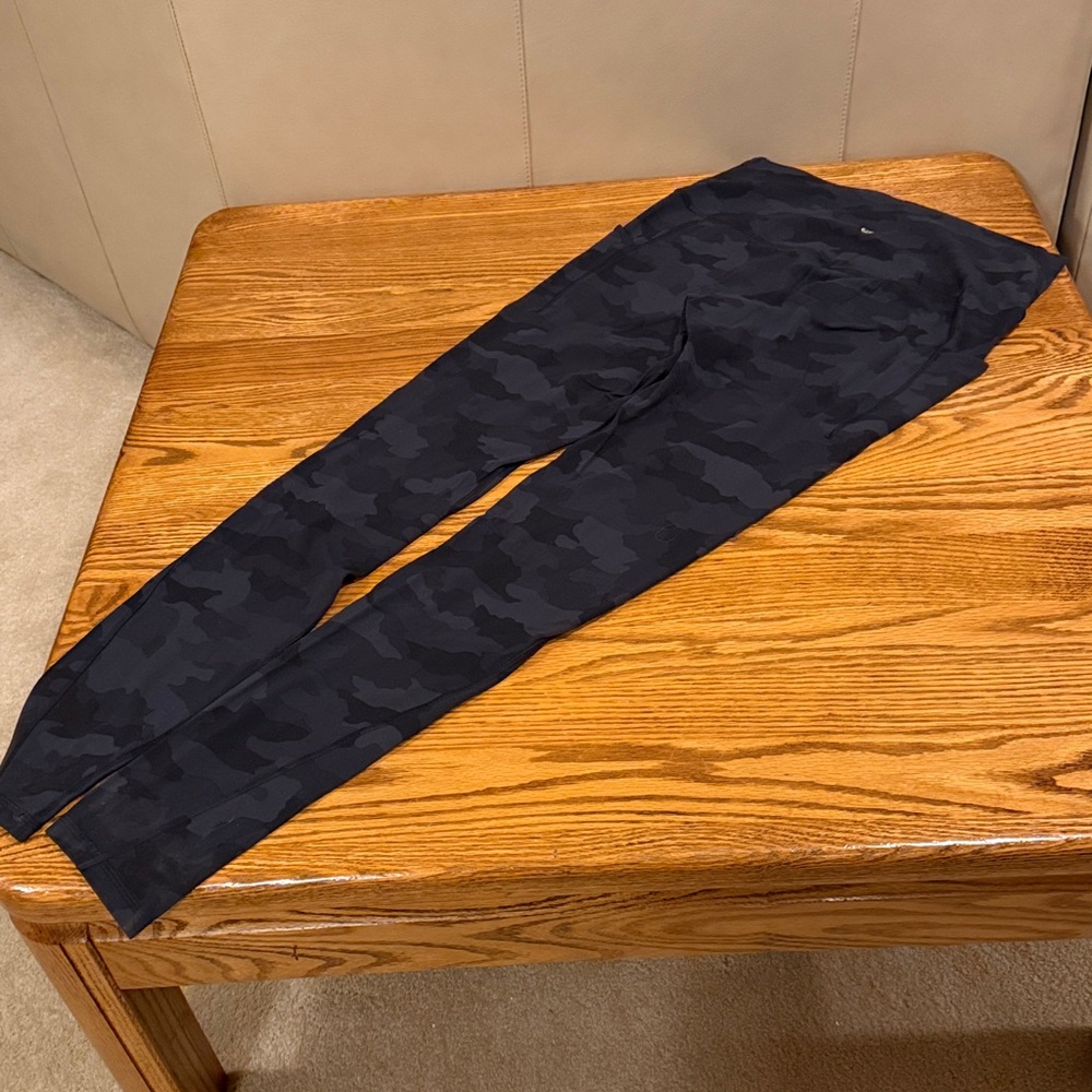 Lululemon Camo Black Leggings - 12 Tall - Picture 2 of 7